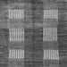 Square Abstract Gray Modern Rug, abs4229gry