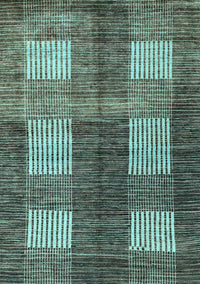 Abstract Light Blue Modern Rug, abs4229lblu