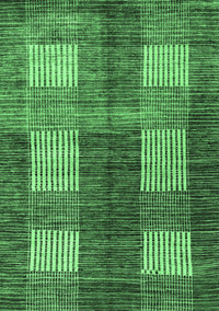 Abstract Emerald Green Modern Rug, abs4229emgrn