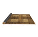 Sideview of Abstract Brown Modern Rug, abs4229brn