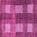 Square Machine Washable Abstract Pink Modern Rug, wshabs4229pnk