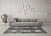 Machine Washable Abstract Gray Modern Rug in a Living Room,, wshabs4229gry