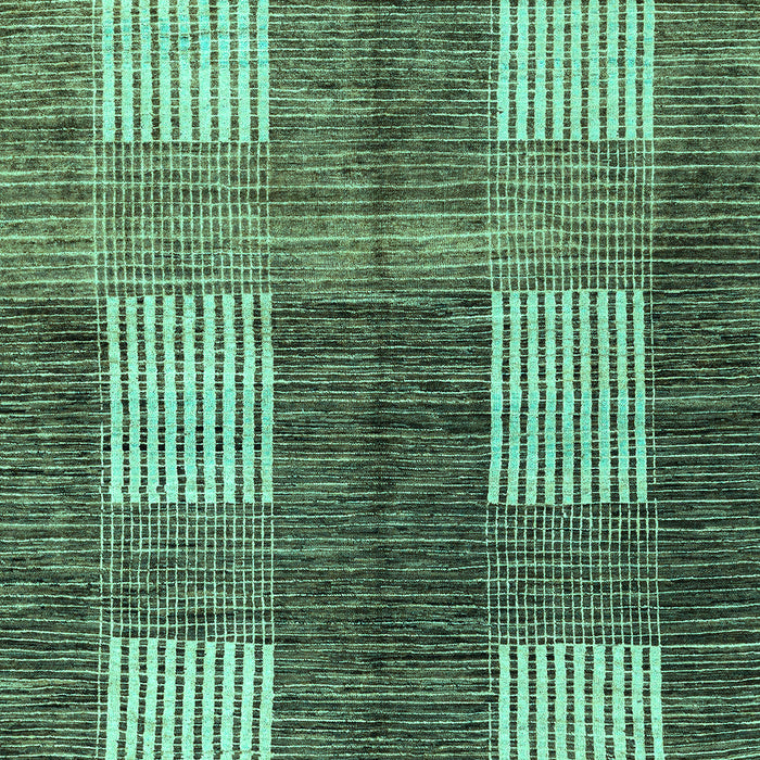 Machine Washable Abstract Turquoise Modern Area Rugs, wshabs4229turq