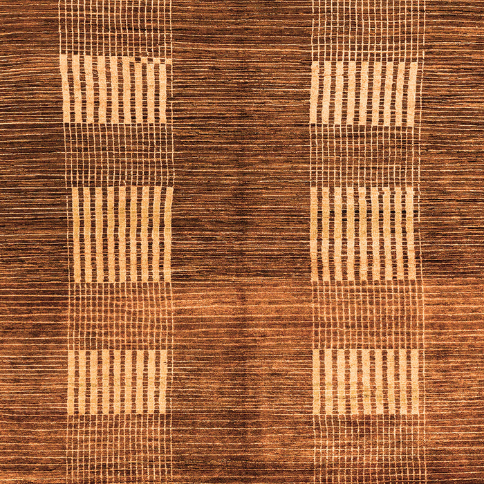 Square Abstract Orange Modern Rug, abs4229org