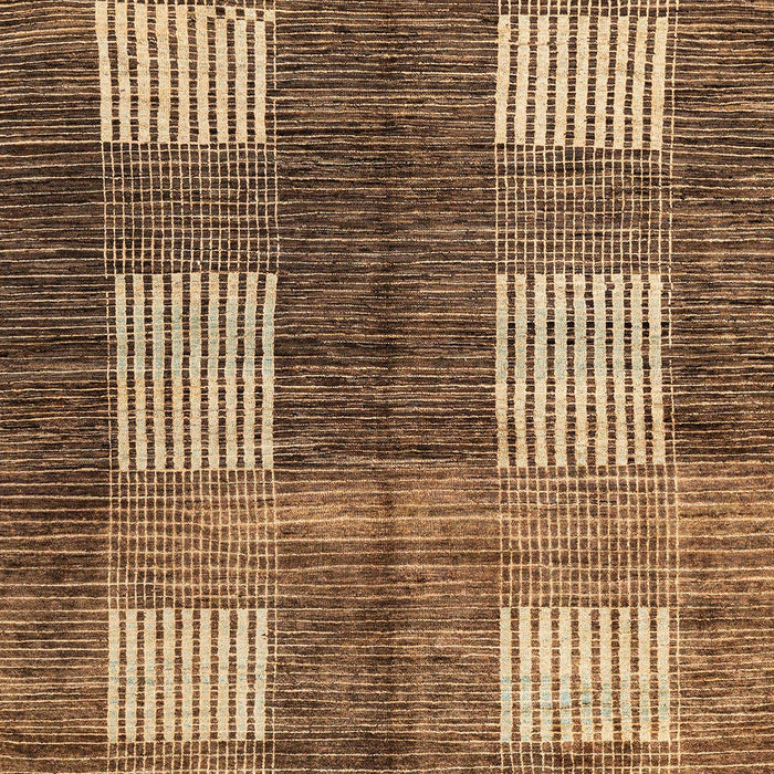 Machine Washable Abstract Red Brown Rug, wshabs4229