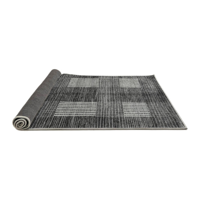 Sideview of Abstract Gray Modern Rug, abs4229gry