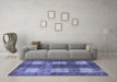 Machine Washable Abstract Blue Modern Rug in a Living Room, wshabs4229blu