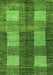 Machine Washable Abstract Green Modern Area Rugs, wshabs4229grn