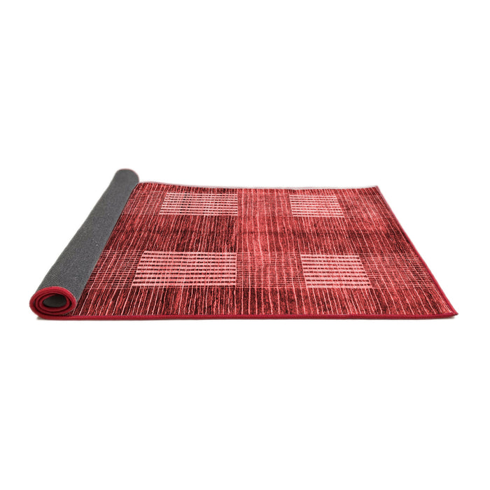 Abstract Red Modern Area Rugs