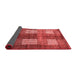 Abstract Red Modern Area Rugs