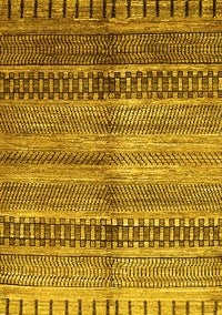 Abstract Yellow Modern Rug, abs422yw