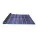 Sideview of Abstract Blue Modern Rug, abs422blu