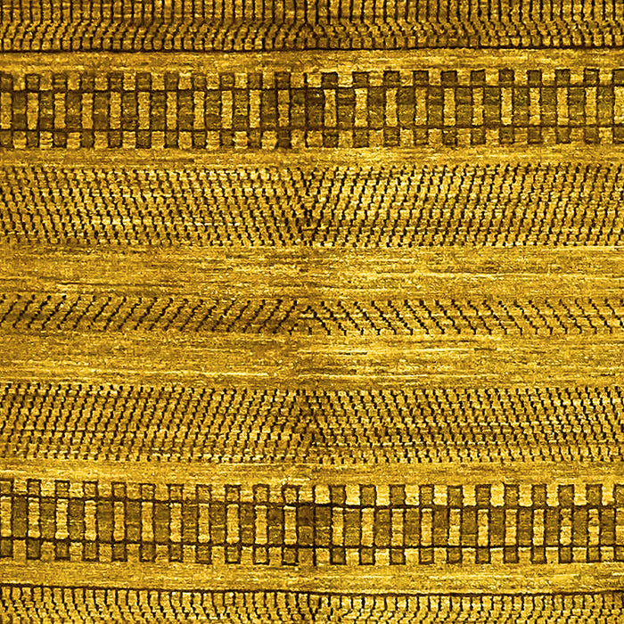 Machine Washable Abstract Yellow Modern Rug, wshabs422yw