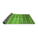 Sideview of Abstract Green Modern Rug, abs422grn