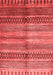 Abstract Red Modern Area Rugs