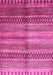 Machine Washable Abstract Pink Modern Rug, wshabs422pnk