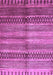 Machine Washable Abstract Purple Modern Area Rugs, wshabs422pur