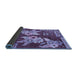 Sideview of Abstract Blue Modern Rug, abs4230blu