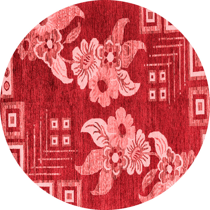 Abstract Red Modern Rug, abs4230red
