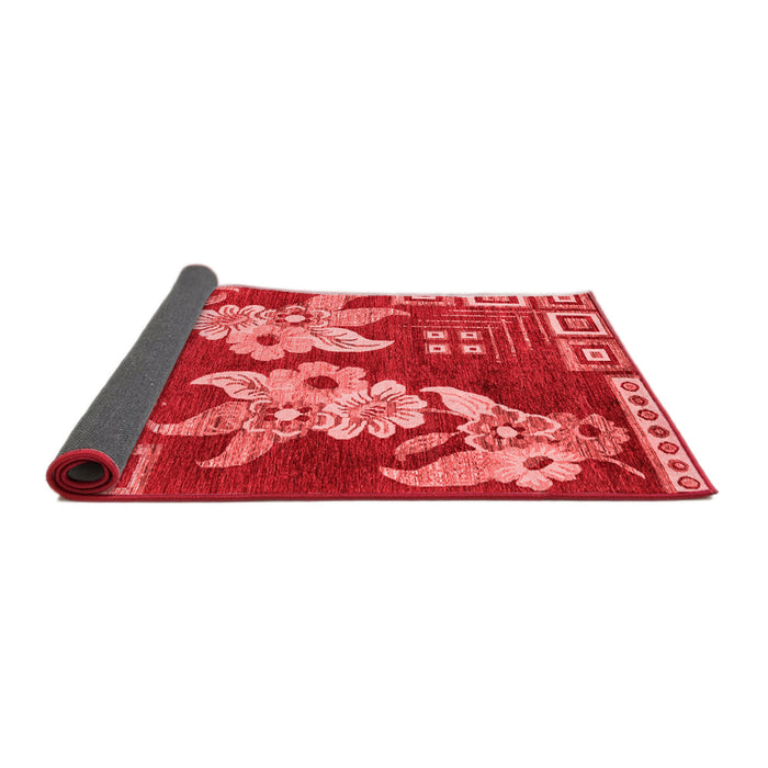 Abstract Red Modern Area Rugs