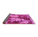 Sideview of Abstract Purple Modern Rug, abs4230pur