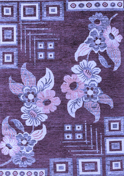Abstract Blue Modern Rug, abs4230blu