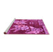 Sideview of Machine Washable Abstract Purple Modern Area Rugs, wshabs4230pur