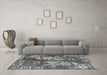 Machine Washable Abstract Gray Modern Rug in a Living Room,, wshabs4230gry