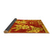 Sideview of Abstract Yellow Modern Rug, abs4230yw