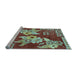 Sideview of Machine Washable Abstract Light Blue Modern Rug, wshabs4230lblu