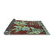 Sideview of Abstract Light Blue Modern Rug, abs4230lblu