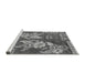 Sideview of Machine Washable Abstract Gray Modern Rug, wshabs4230gry