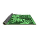 Sideview of Abstract Emerald Green Modern Rug, abs4230emgrn