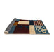 Sideview of Abstract Khaki Green Modern Rug, abs4231