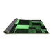 Sideview of Abstract Emerald Green Modern Rug, abs4231emgrn