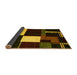 Sideview of Abstract Yellow Modern Rug, abs4231yw