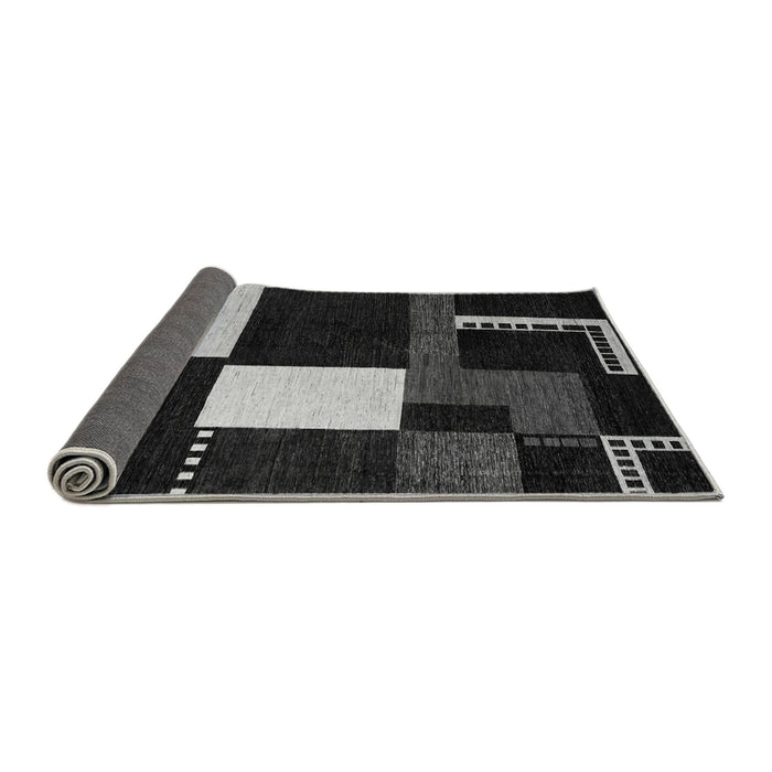 Sideview of Abstract Gray Modern Rug, abs4231gry