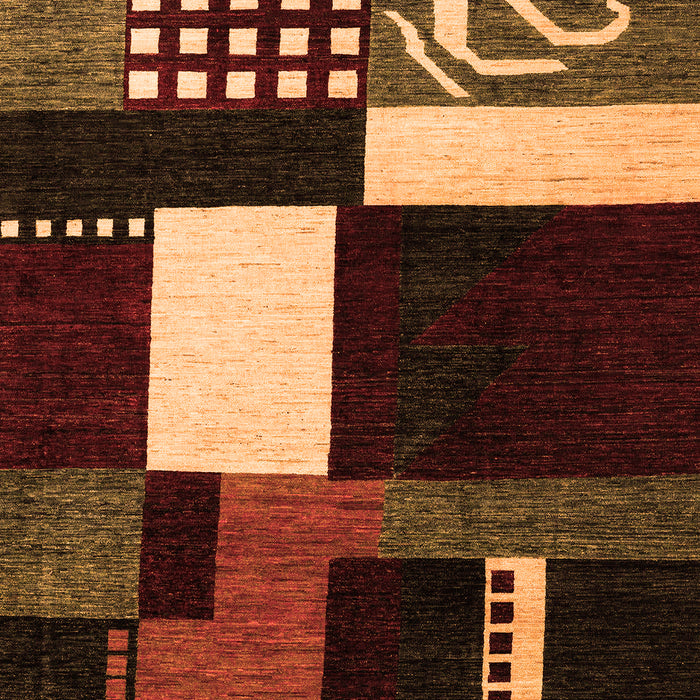 Abstract Orange Modern Rug, abs4231org