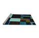 Sideview of Machine Washable Abstract Light Blue Modern Rug, wshabs4231lblu