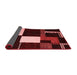 Abstract Red Modern Area Rugs