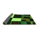 Sideview of Abstract Green Modern Rug, abs4231grn