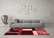 Modern Red Washable Rugs