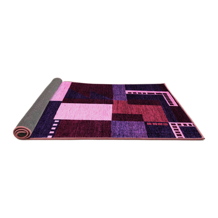 Sideview of Abstract Pink Modern Rug, abs4231pnk