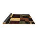 Sideview of Abstract Brown Modern Rug, abs4231brn