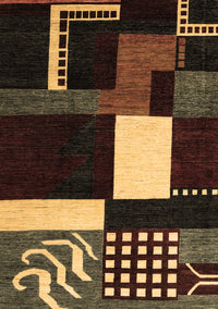 Abstract Brown Modern Rug, abs4231brn