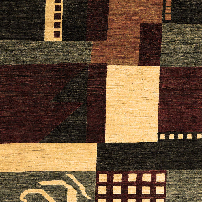 Abstract Brown Modern Rug, abs4231brn