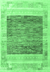 Abstract Emerald Green Modern Rug, abs4232emgrn