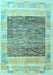 Machine Washable Abstract Light Blue Modern Rug, wshabs4232lblu