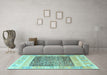 Machine Washable Abstract Light Blue Modern Rug in a Living Room, wshabs4232lblu