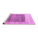 Sideview of Machine Washable Abstract Purple Modern Area Rugs, wshabs4232pur